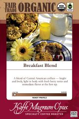 Fair Trade Organic Breakfast Blend Coffee